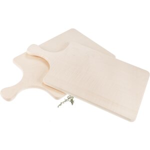 Schneidebrett mit Griff / Griffbrett aus FSC® Ahorn Holz - 44 x 24 x 1,5 cm