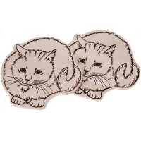 Schneidebrett aus FSC® Ahorn Holz in Tierform - Katze