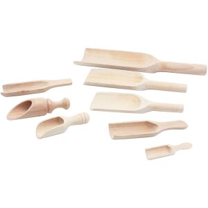 Mehlschaufel aus massivem Buchenholz – verschiedene Größen