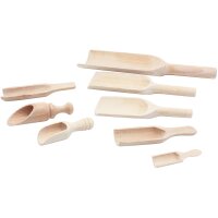 Mehlschaufel aus massivem Buchenholz – verschiedene...