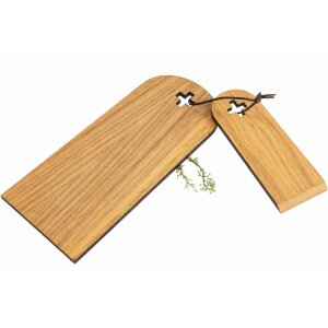 Raclette-Set mit Brettchen und Schaber aus FSC® Eiche geölt - Schweiz Design