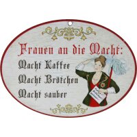 Holz Spruchschilder bunt bedruckt 18 x 13 cm - Frauen an...