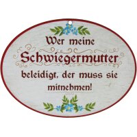 Wooden saying signs colorful printed 18 x 13 cm - Who...