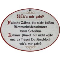 Holz Spruchschilder bunt bedruckt 18 x 13 cm -...