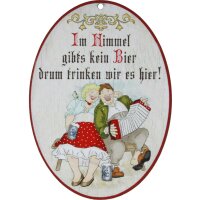Wooden saying signs colorful printed 18 x 13 cm - In...
