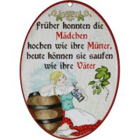 Wooden saying signs colorful printed 18 x 13 cm - In the...