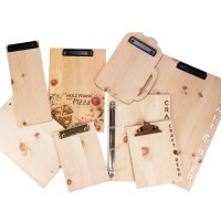 Holz Klemmbrett aus duftendem Zirbenholz | Viele Varianten