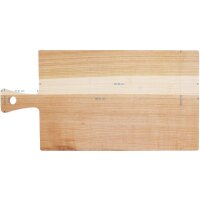 Cutting board with handle made of FSC® cherry wood, oiled 40 x 20 x 1.5 cm
