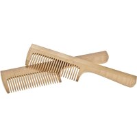 Long Maple Wood Comb with Handle – Gentle & Natural