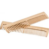 Extra Breiter Ahorn-Holzkamm mit Zwei Seiten | 19 x 4,5 x 0,5 cm