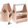 Wooden beer carrier made of FSC® alder with print: "Mens handbag"