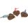 Alder heart with bark - 12 x 12 cm - Natural decoration on a ribbon