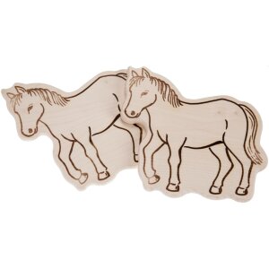 Schneidebrett aus FSC® Ahorn Holz in Tierform - Pferd