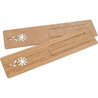 Holz Lesezeichen aus Eiche geölt 150 x 35 x 0,7 mm -...