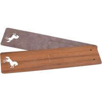 Wooden bookmark 150 x 35 x 0.7 mm oiled walnut - motif:...