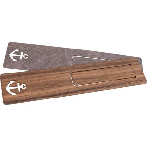Wooden bookmark 150 x 35 x 0.7 mm oiled walnut - motif: anchor