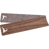Wooden bookmark 150 x 35 x 0.7 mm oiled walnut - motif:...