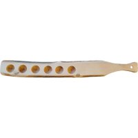 Rustic schnapps bar made from alder wood - available with shot glasses or flambé pans