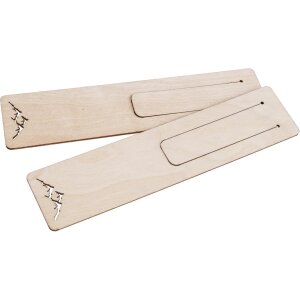 Wooden bookmark 150 x 35 x 1.5 mm made of birch - mountains