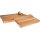 Oiled oak chopping block with recessed grips - 40 x 25 x 4 cm