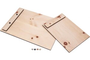 Klemmbrett mit Holzklemme aus Zirben Holz