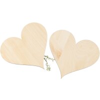 Handgefertigtes Holzherz aus duftender Zirbe 5 mm - 12 x...