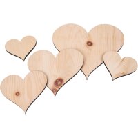 Handmade wooden heart made of fragrant Swiss stone pine 5...