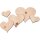 Handmade wooden heart made of fragrant Swiss stone pine 5 mm -
