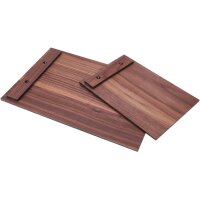 Clipboard with wooden clamp made of oiled walnut wood