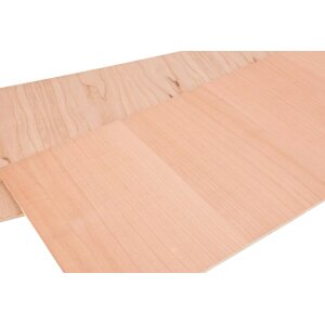 Wooden panel - cherry veneer A/B quality / MDF core - 5 mm raw 400 x 300 mm (+/-2 mm) FSC®