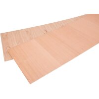Wooden panel - cherry veneer A/B quality / MDF core - 5 mm raw 400 x 300 mm (+/-2 mm) FSC®