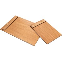Klemmbrett mit Holzklemme an Messing Flügelmutter...