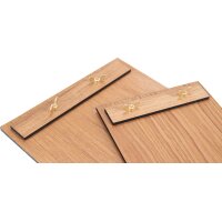 Clipboard with wooden clamp on wing nut made of oak FSC® wood