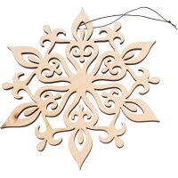 Handgefertigter Weihnachtsstern aus duftender Zirbe an...