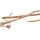 Rustic walking stick / shepherds crook with hand-carved Wurzelsepp
