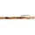 Shepherds crook with carved edelweiss motif - hiking stick for alpine adventures