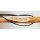 Shepherds crook with carved edelweiss motif - hiking stick for alpine adventures
