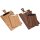 Clipboards for menus with oiled walnut handle