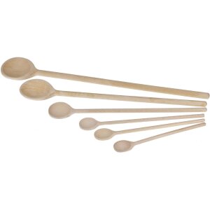 Kochlöffel aus Buche naturbelassen mit runder Laffe - verschiedene Größen