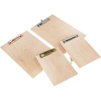 Klemmbrett aus 12mm FSC® Erle Massivholz | Viele...