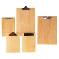 Klemmbrett aus 12mm FSC® Erle Massivholz | Viele Varianten
