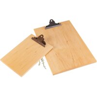 Klemmbrett aus 12mm FSC® Erle Massivholz | Viele Varianten