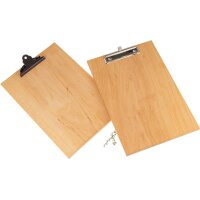 Klemmbrett aus 12mm FSC® Erle Massivholz | Viele Varianten