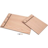 Klemmbrett mit Holzklemme aus Lärchen Holz