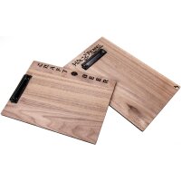 Holz Klemmbrett aus Nussbaum | Viele Varianten