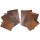 Klemmbrett aus 12mm FSC® Erle Massivholz in Nussbaum Farbe