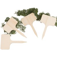 Pflanzenstecker/Blumenstecker aus Pappel - 10x6x0.3 cm