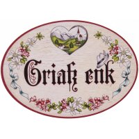 Antique door signs - birch plywood (German) - 18 ×...
