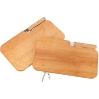Cutting board with knife slot - FSC® alder knife...