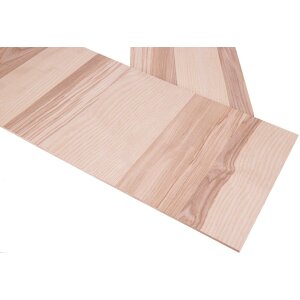 Esche Furnier FSC® Holzplatte 5 mm MDF Kern | Lasertauglich roh 600 x 400 mm (+/-2 mm)